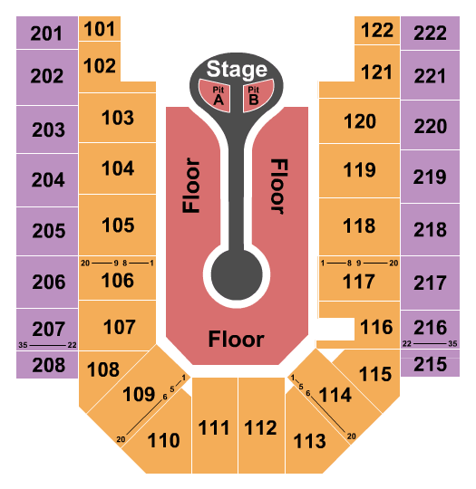 Ford Wyoming Center Benson Boone Seating Chart
